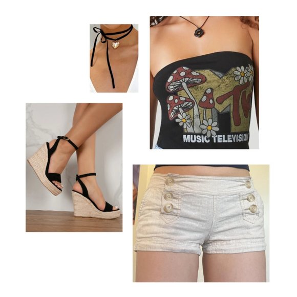 Low Rise Express Linen Sailor Shorts in Cream (Size 0) - Picture 2 of 12